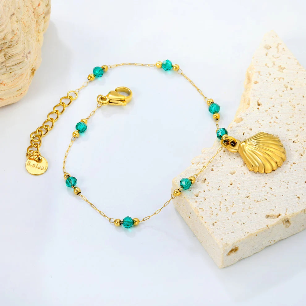 Beads and Shell Bracelet