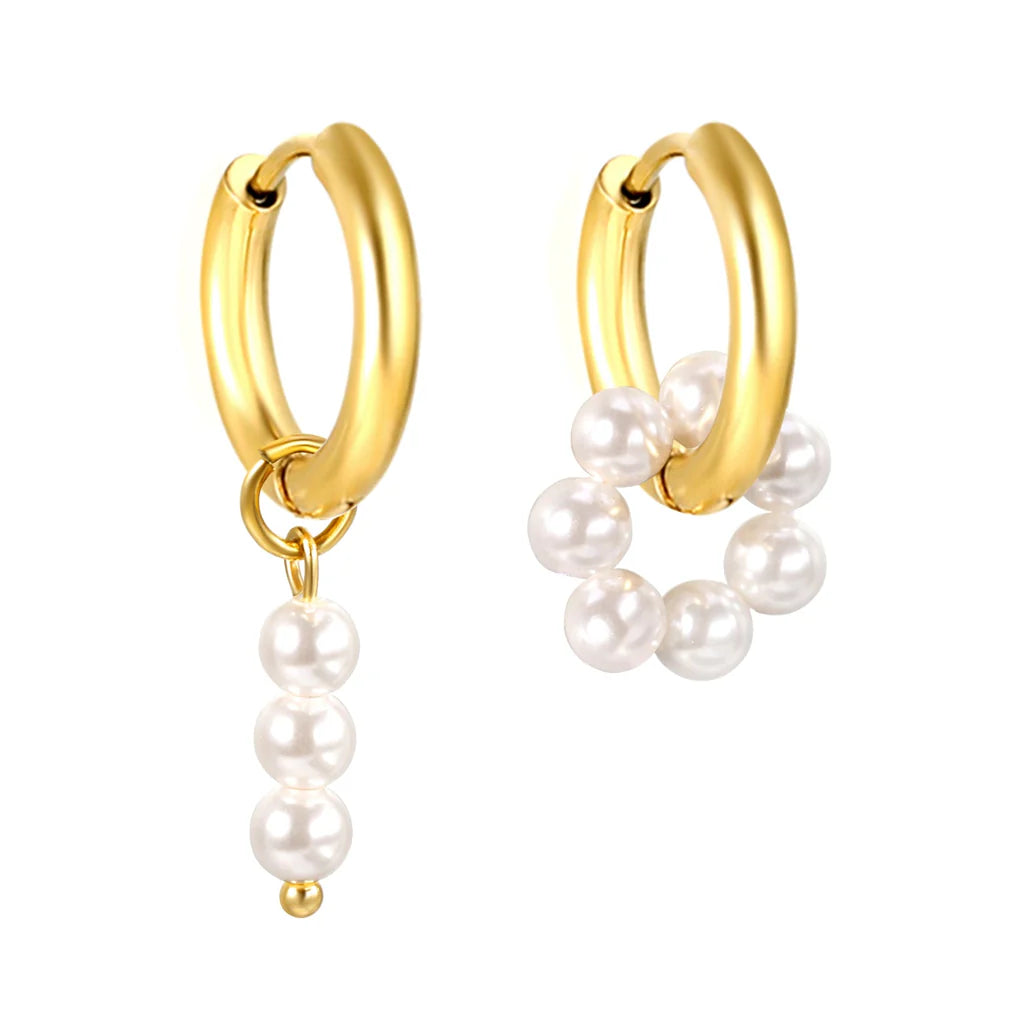 Asymmetical Beads Earrings
