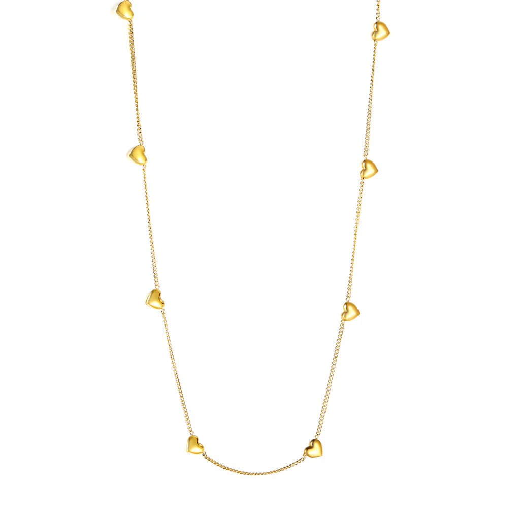 Beaded Heart Chain