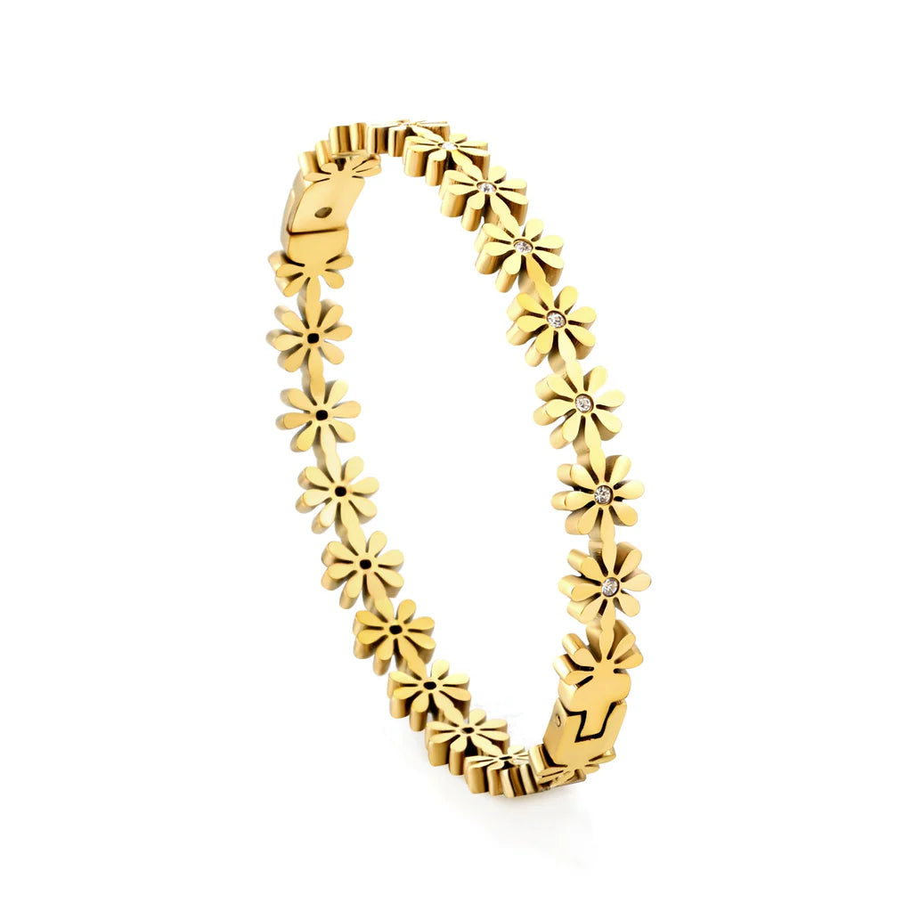 Mini Daisy Bangle Bracelet