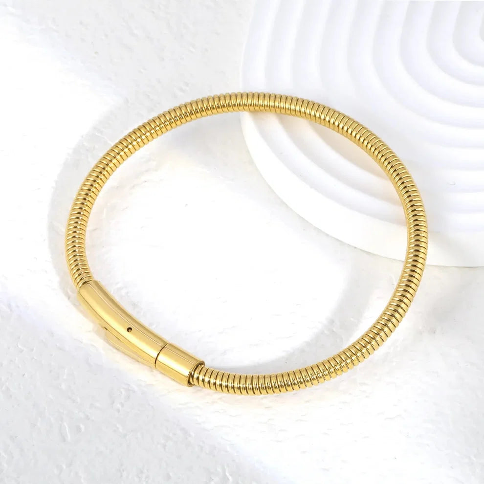 Flexible Gold Bracelet