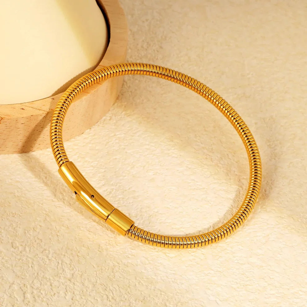 Flexible Gold Bracelet