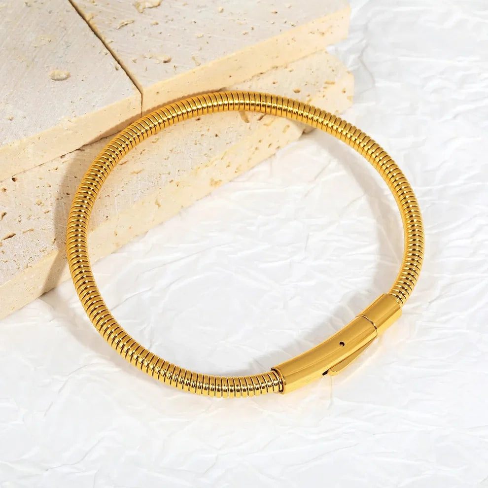 Flexible Gold Bracelet