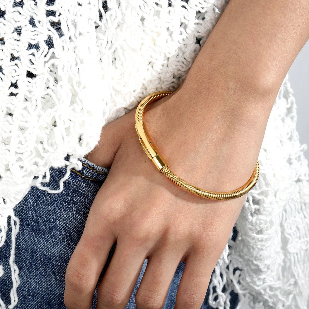 Flexible Gold Bracelet