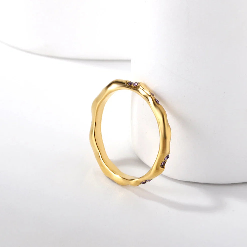 Minimalist Purple Mist Ring