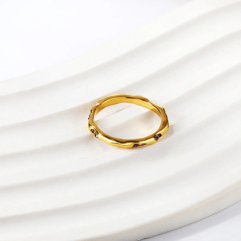 Minimalist Purple Mist Ring