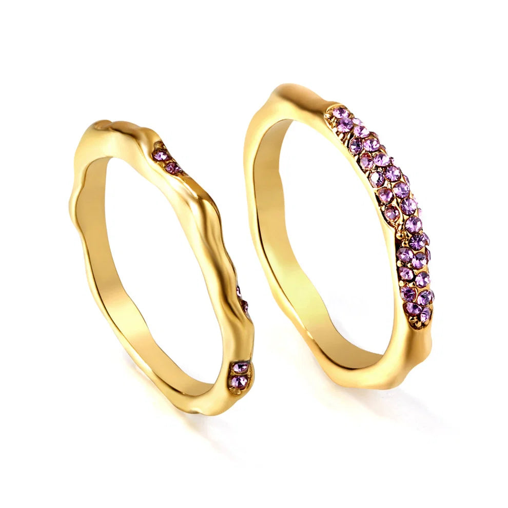 Minimalist Purple Mist Ring
