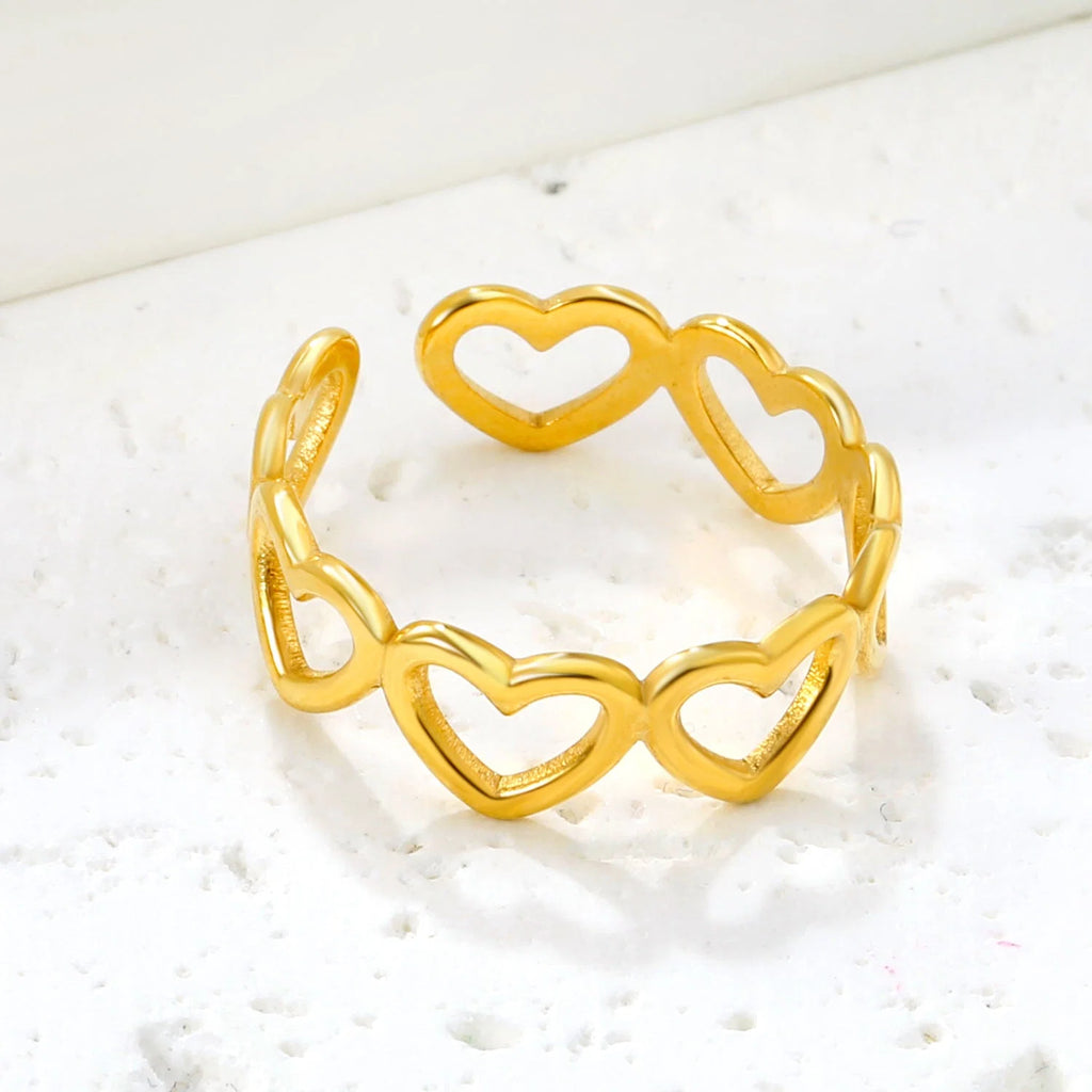Connected Hearts Ring
