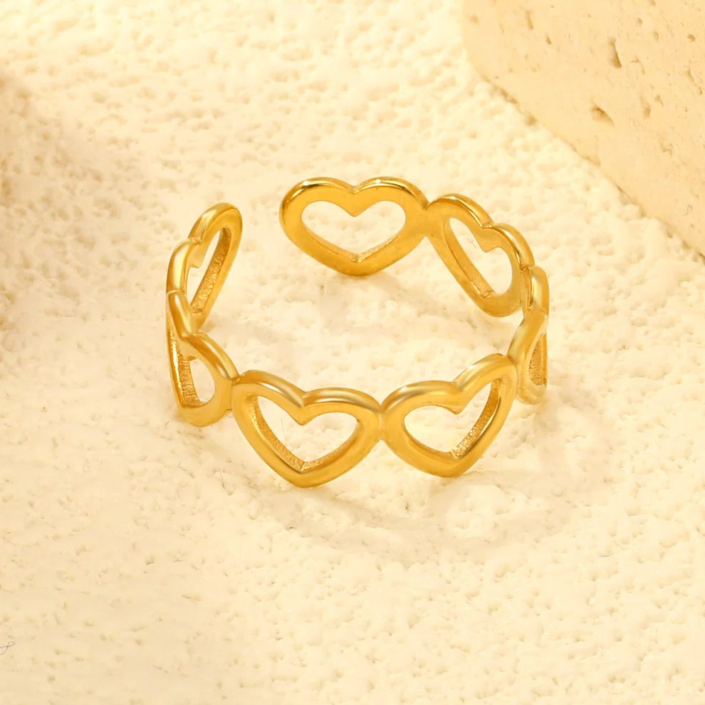 Connected Hearts Ring