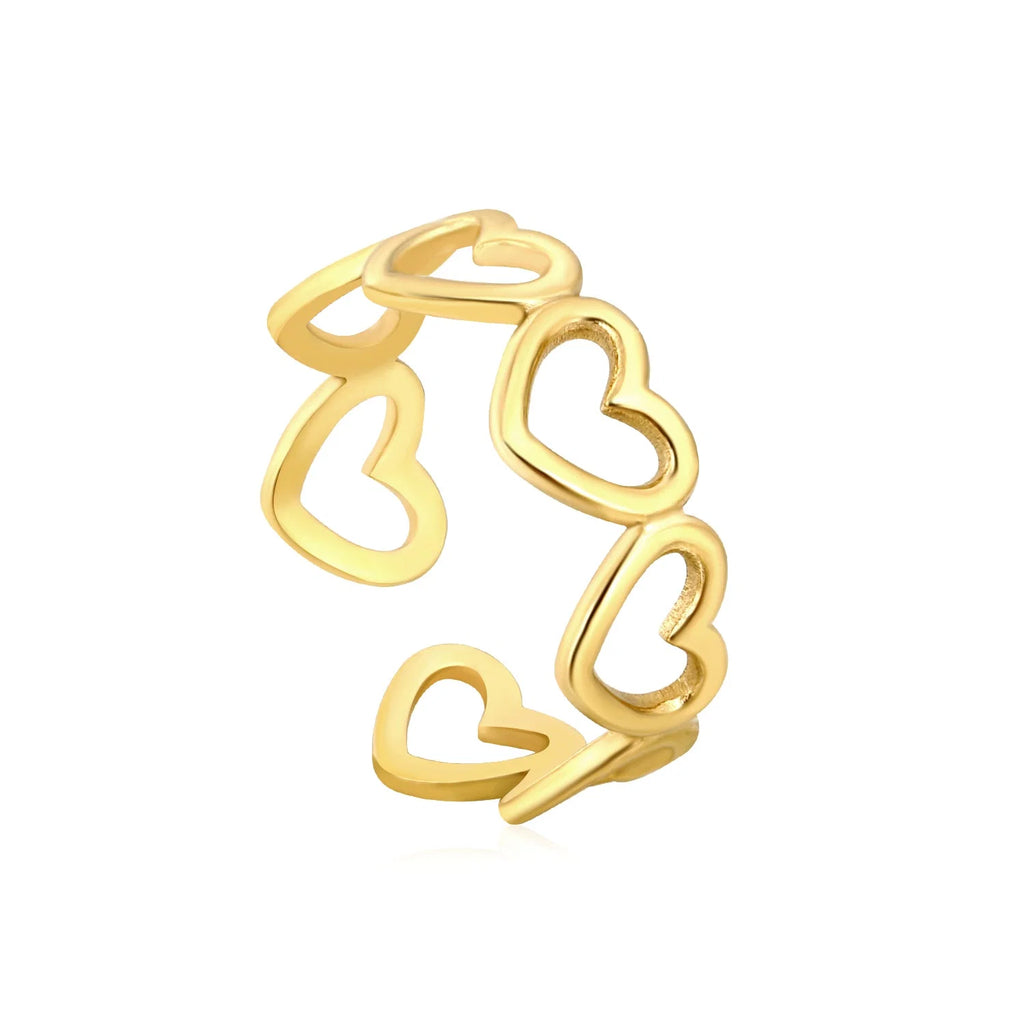 Connected Hearts Ring