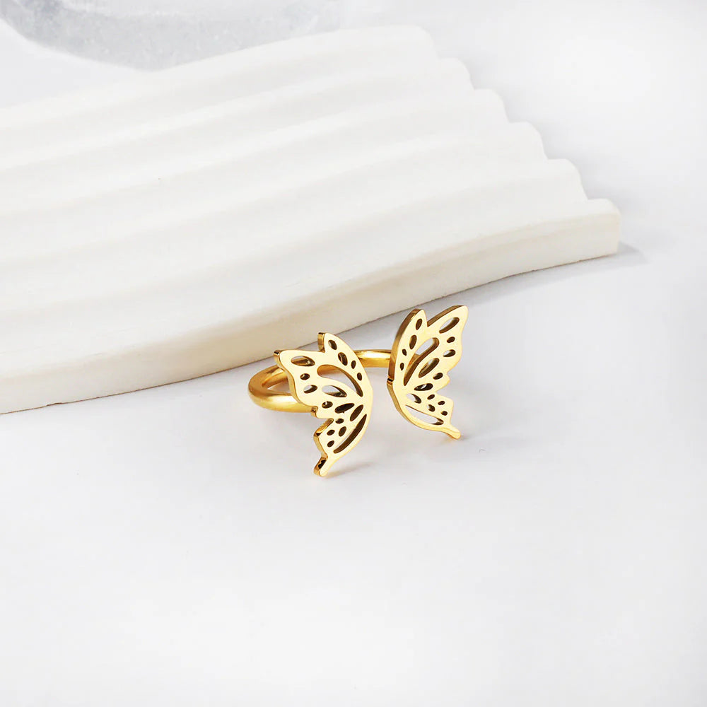Open Butterfly Ring