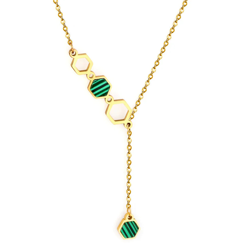 Hexa Drop Necklace