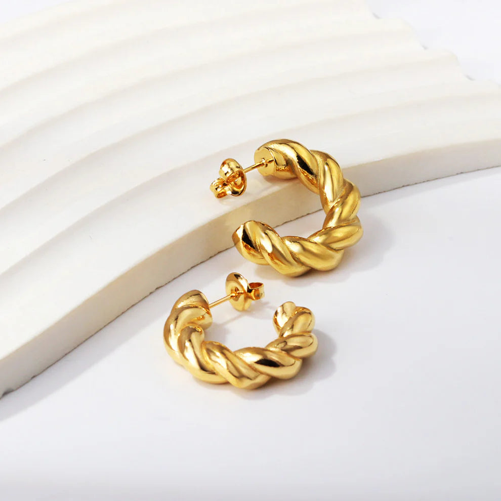 Twisted Braid Hoops
