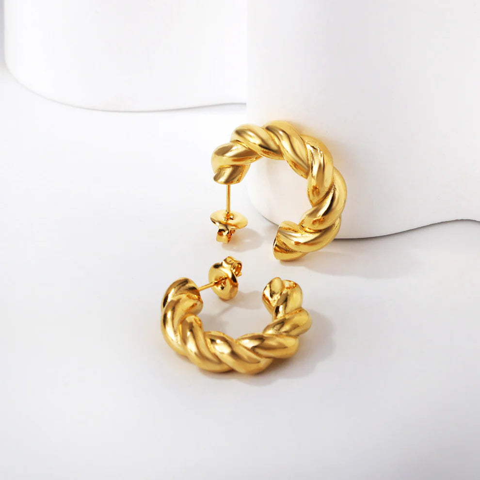 Twisted Braid Hoops