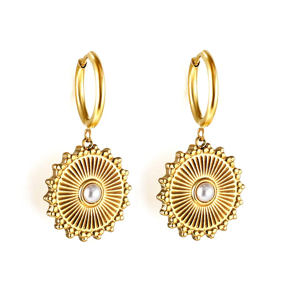 Flower and Pearl Earring