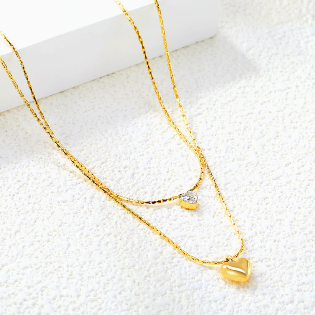 Double Heart Necklace