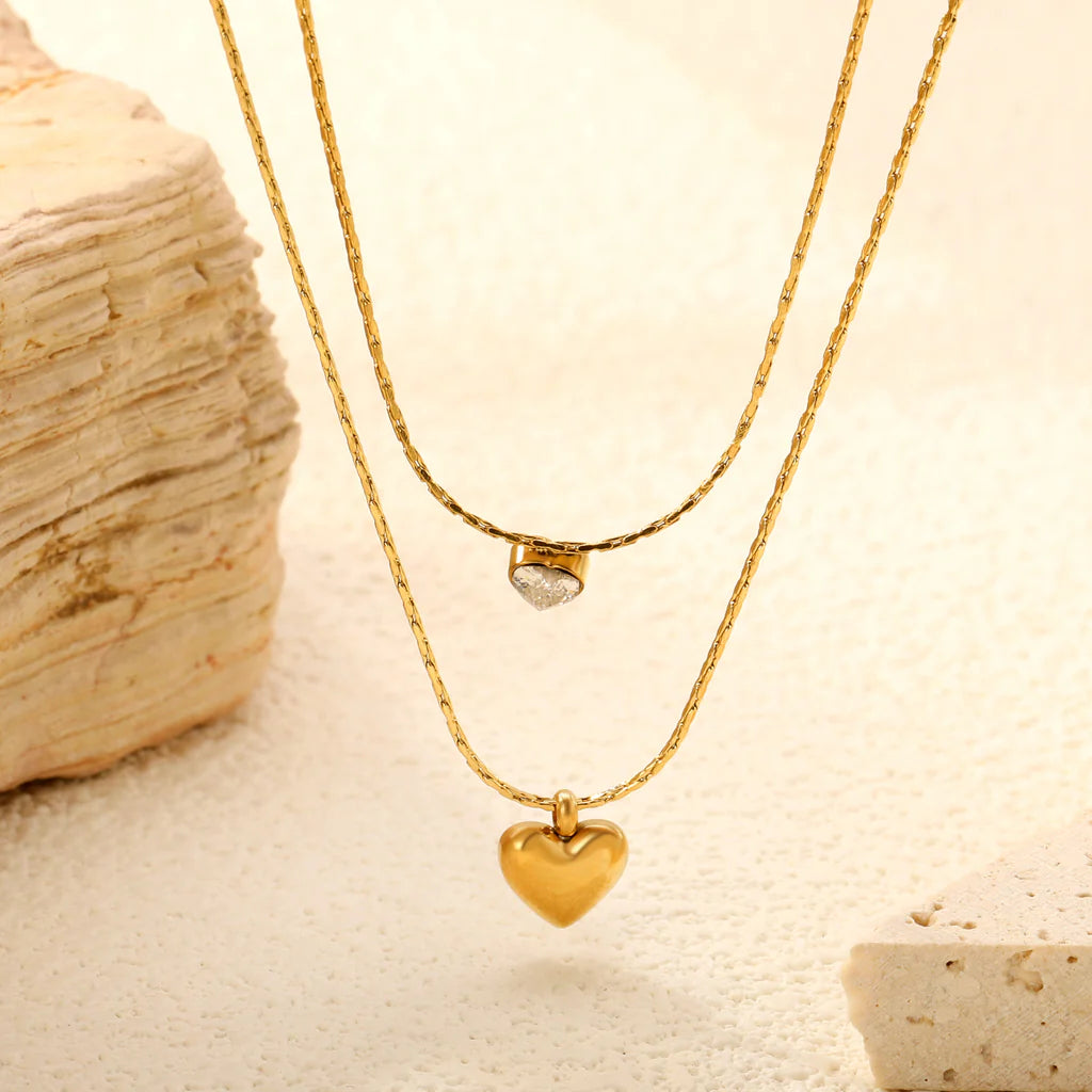 Double Heart Necklace
