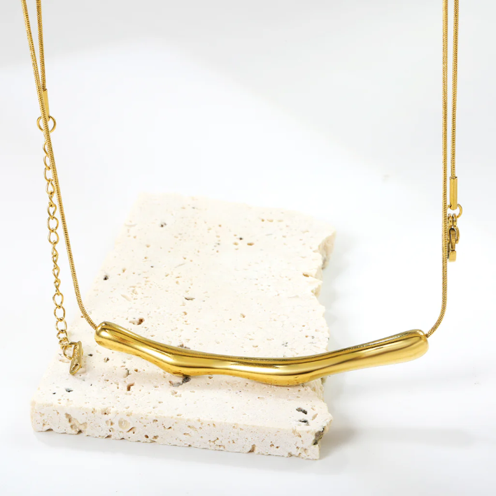 Hanging Log Necklace