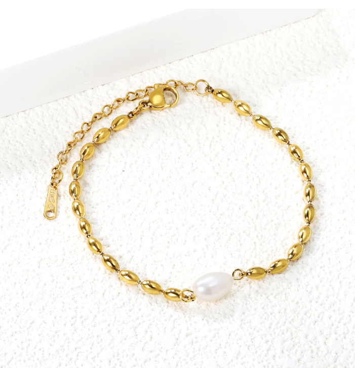 Beaded Pearl Bracelet