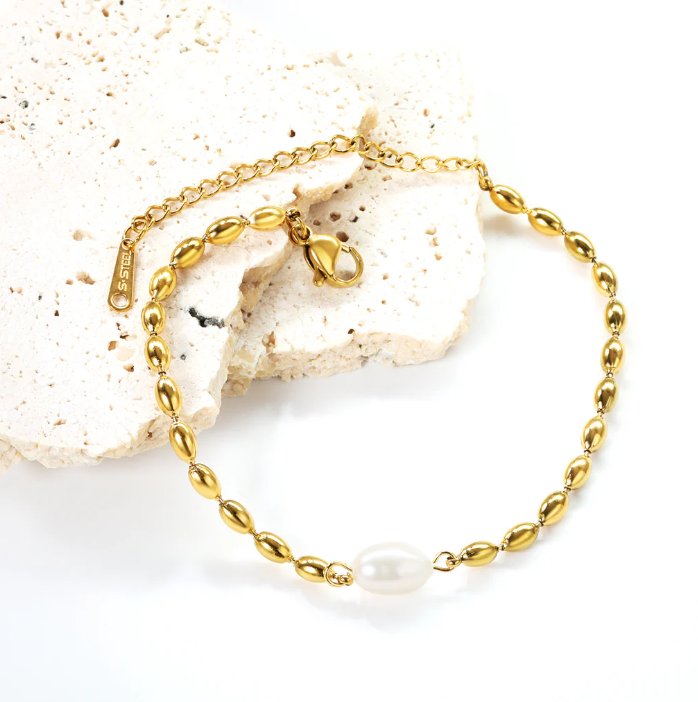 Beaded Pearl Bracelet