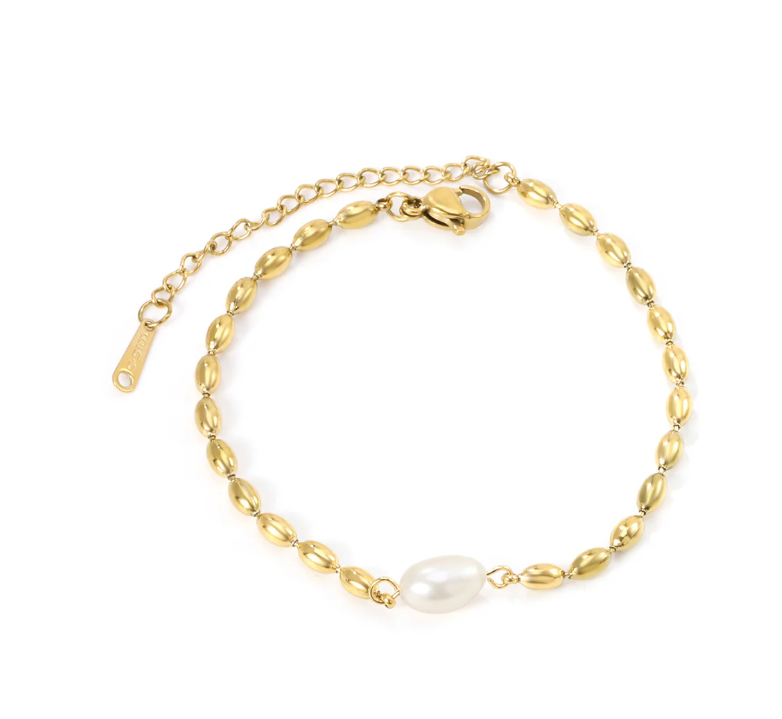 Beaded Pearl Bracelet