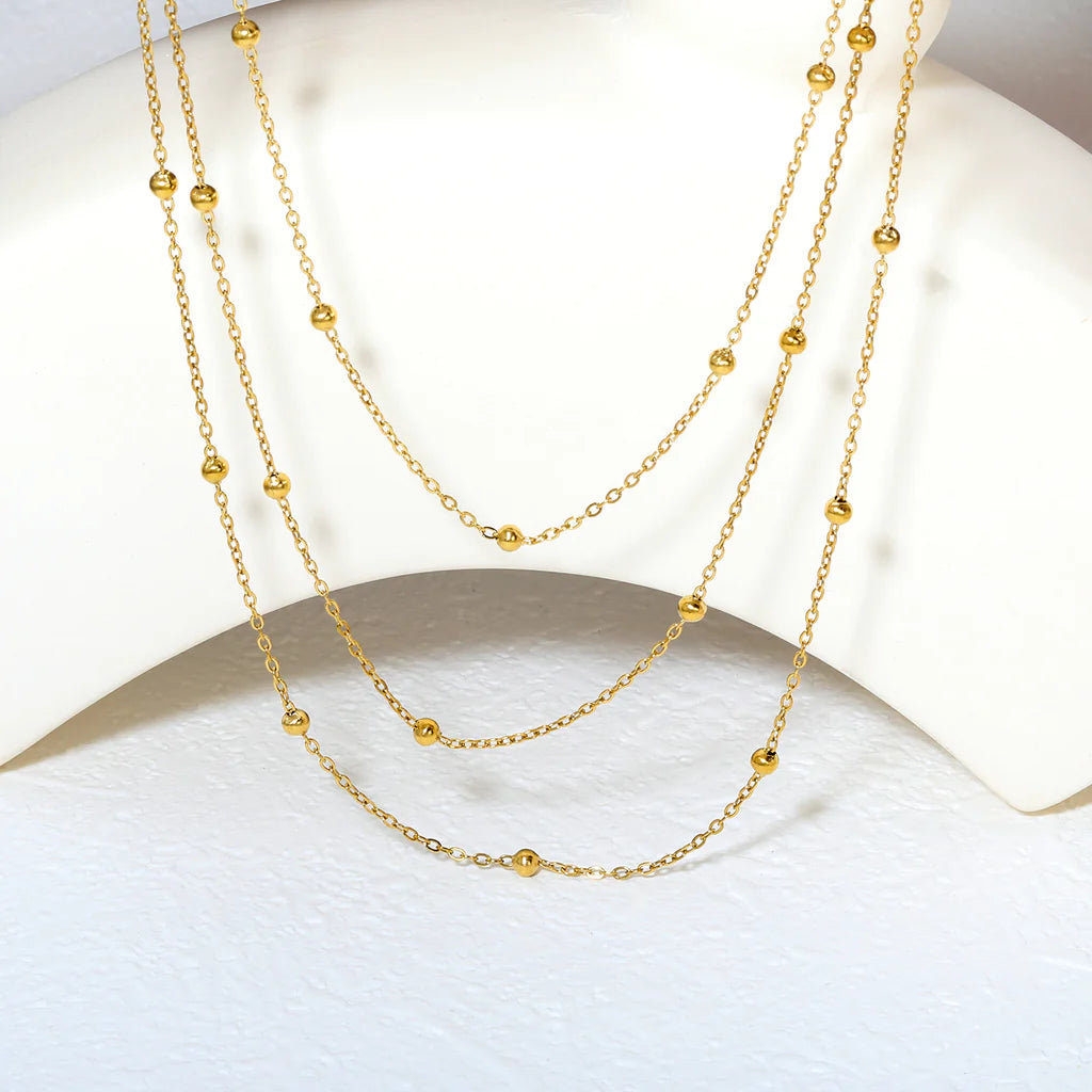 Three Layer Beaded Chain