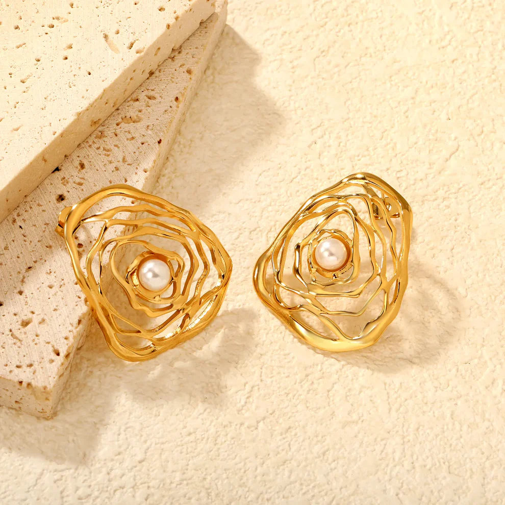 Intricate Flower Earrings