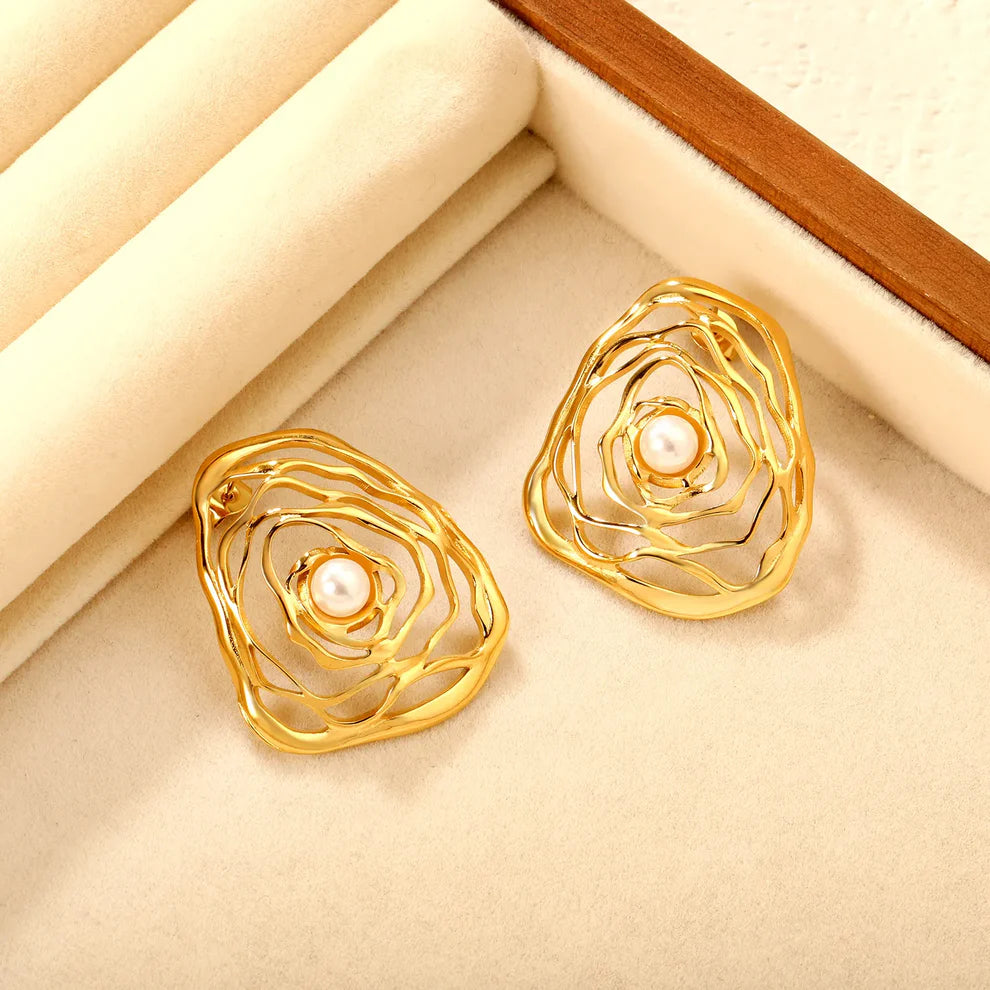 Intricate Flower Earrings