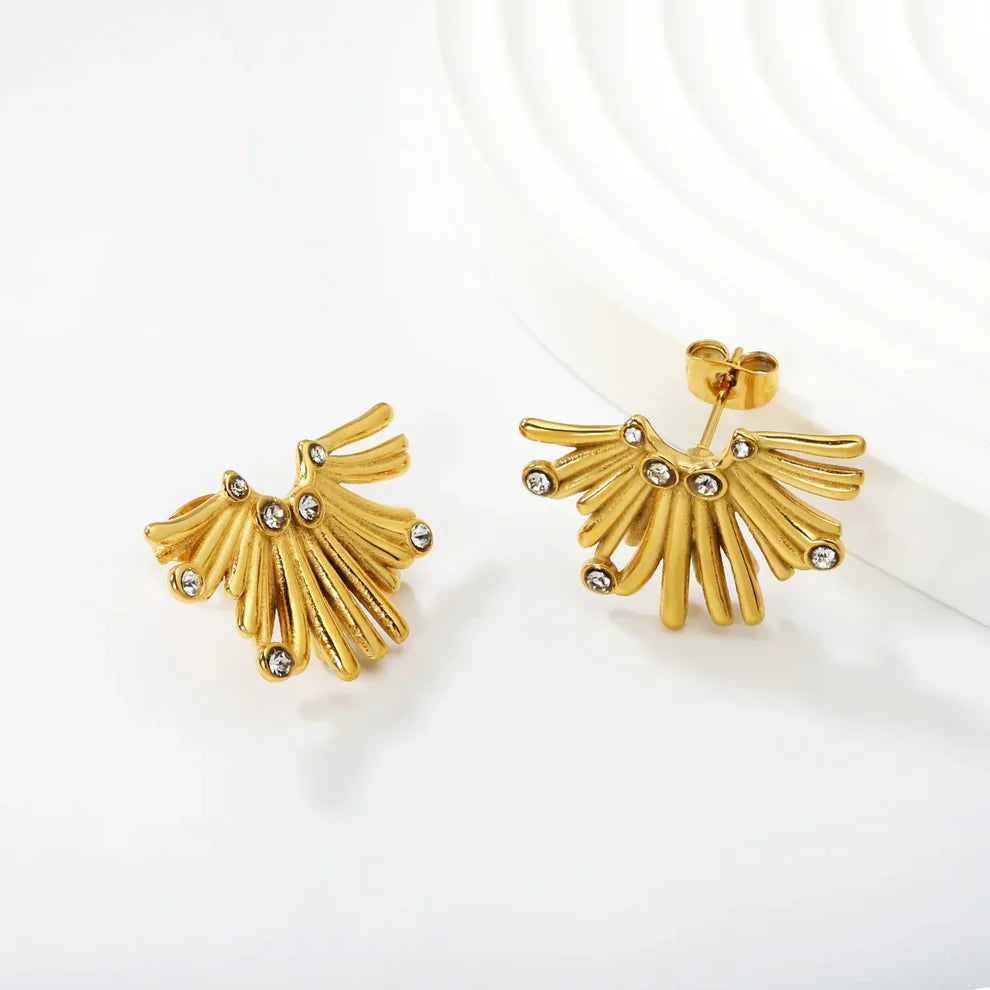 Half Flower Earrings
