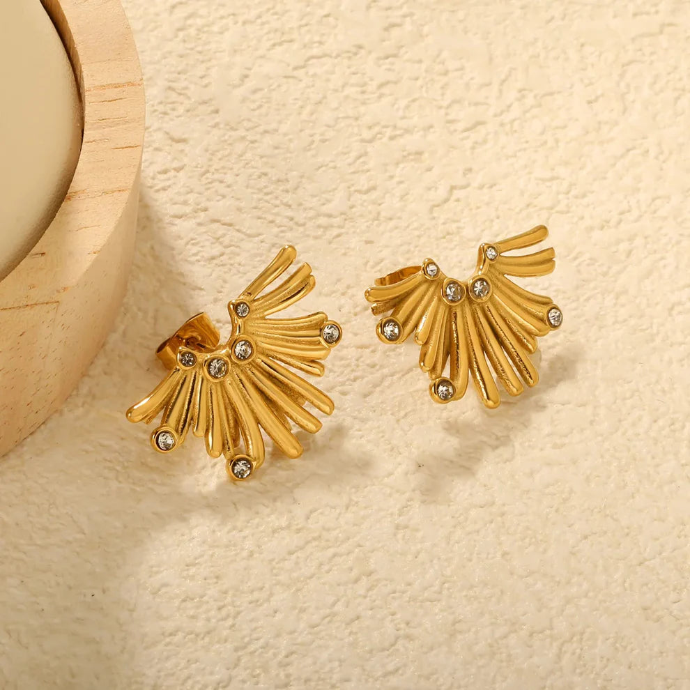 Half Flower Earrings