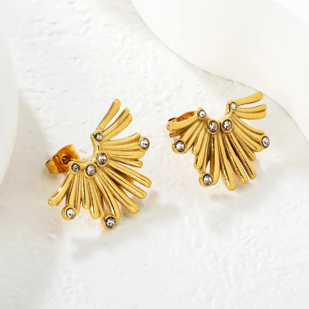 Half Flower Earrings