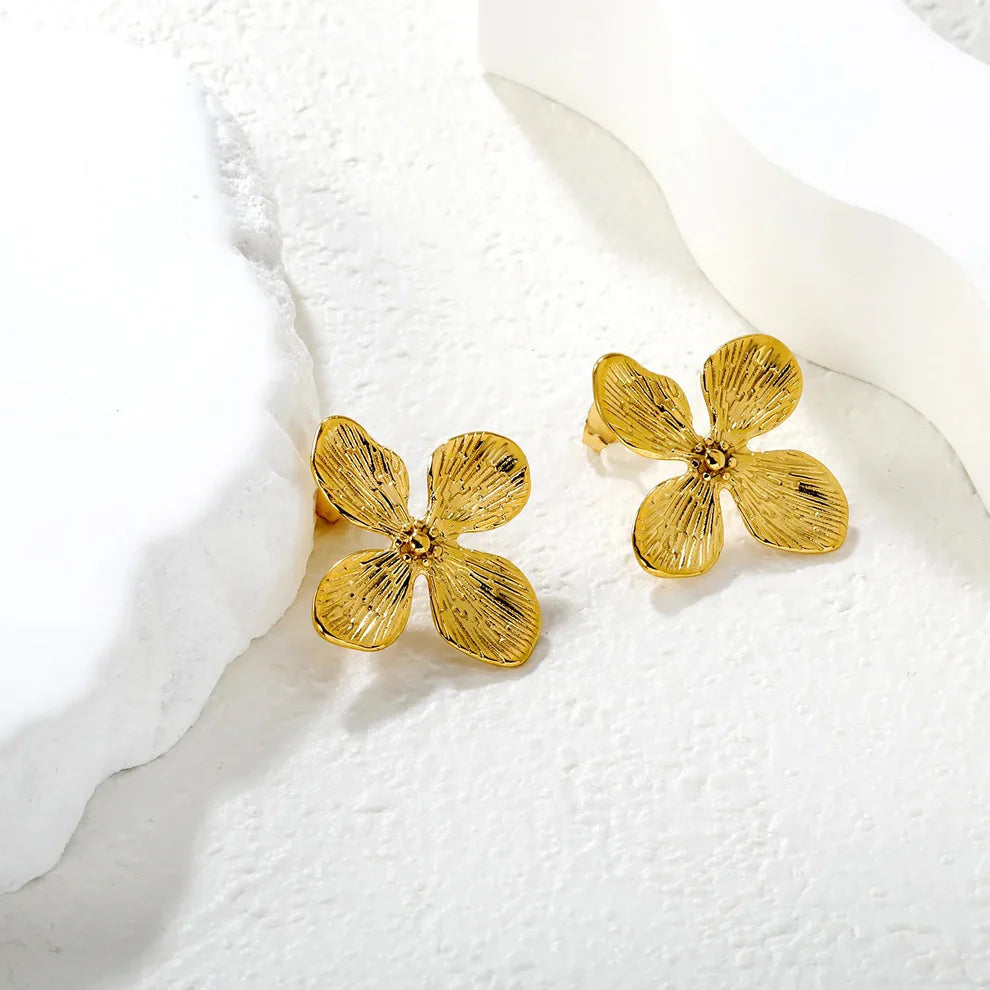 Four Petal flower Earrings