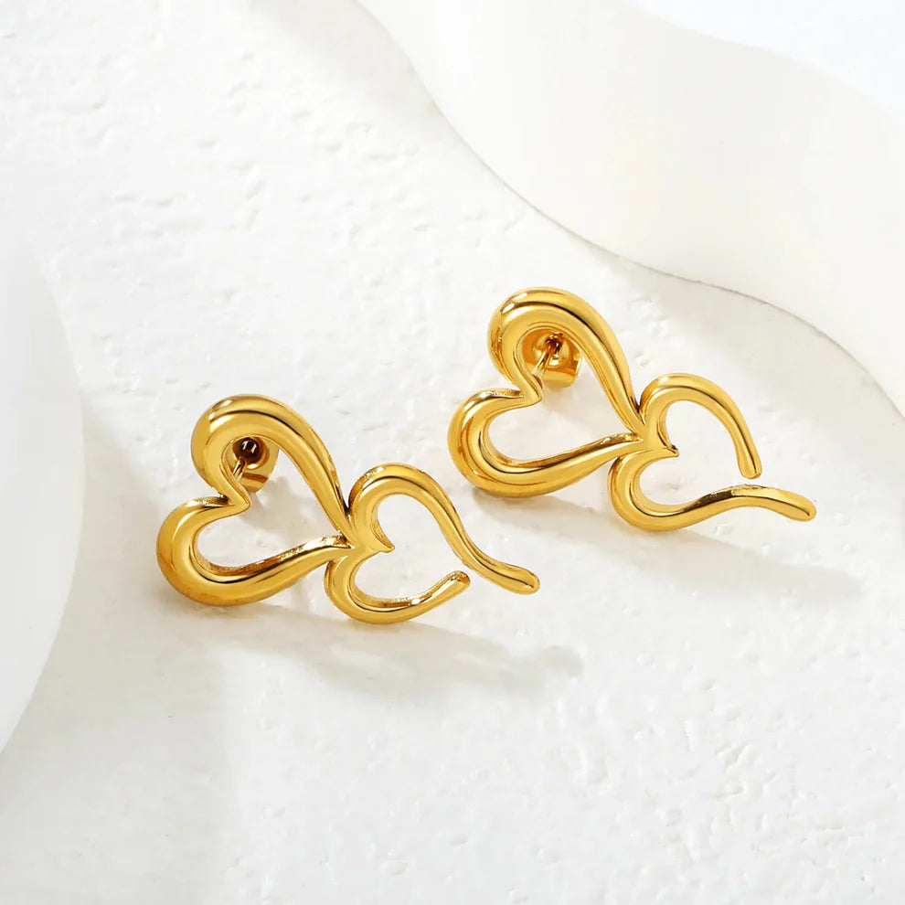 Heart Drop Earrings
