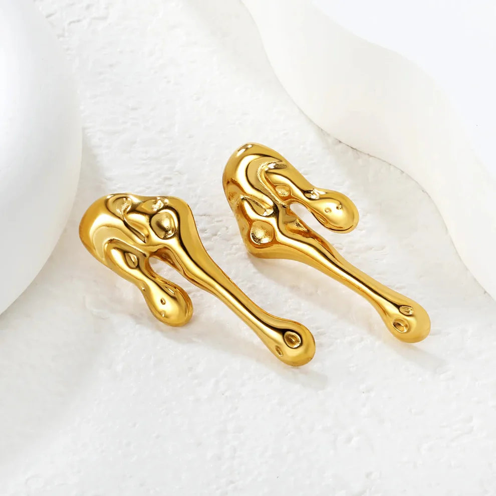 Asymmetric Meltdown Earrings