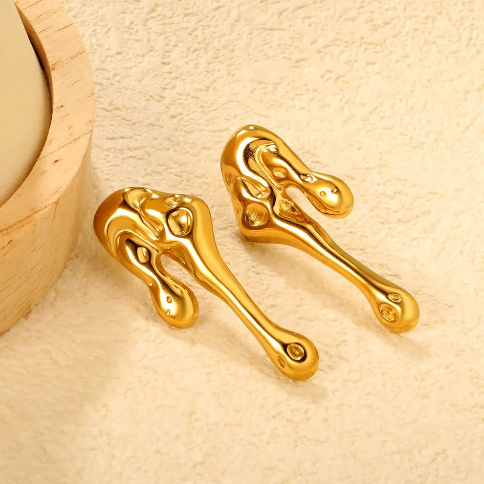 Asymmetric Meltdown Earrings