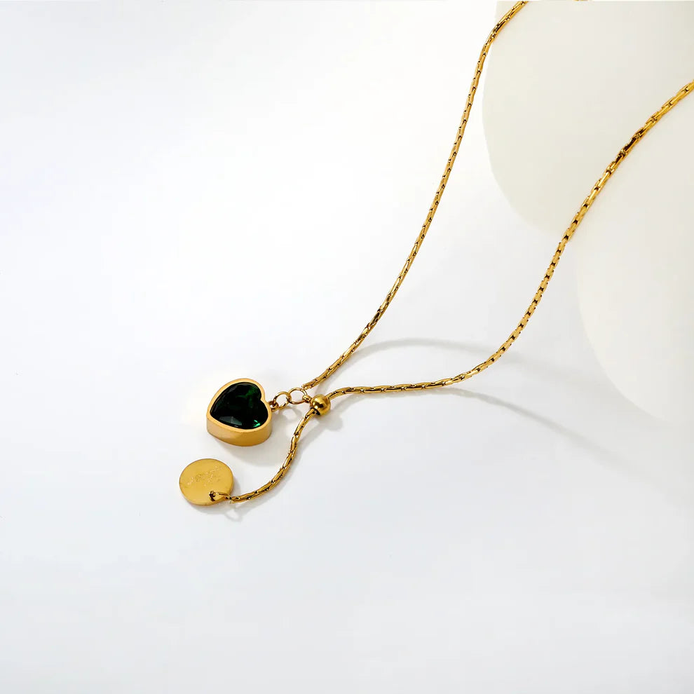 Green Heart Necklace